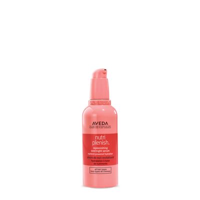 Aveda Nutriplenish Replenishing Overnight Serum | Increases Hair Hydration by 2X | for Dry to Severely Dry Hair | Organic Pomegranate Oil, Coconut Oil, Mango Butter | 99% Naturally Derived*, 3.4 Fl Oz