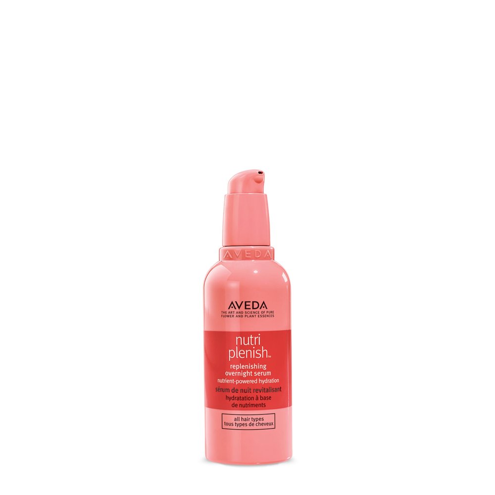 Aveda Nutriplenish Replenishing Overnight Serum | Increases Hair Hydration by 2X | for Dry to Severely Dry Hair | Organic Pomegranate Oil, Coconut Oil, Mango Butter | 99% Naturally Derived*, 3.4 Fl Oz