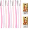 Facial Razor Large for Women Pack of 9(3pcs x 3 packs) Includes MAYAX Original Oil Blotting Paper japan import view 1