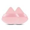 2 Pcs EVAOUXIU Triangle Powder Puff for Face Powder, Soft Plush Setting Powder Puff, Velour Cosmetic Foundation Blender Sponge Beauty Makeup Tools (Pink) view 1