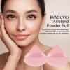 2 Pcs EVAOUXIU Triangle Powder Puff for Face Powder, Soft Plush Setting Powder Puff, Velour Cosmetic Foundation Blender Sponge Beauty Makeup Tools (Pink) view 4
