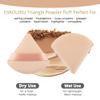 2 Pcs EVAOUXIU Triangle Powder Puff for Face Powder, Soft Plush Setting Powder Puff, Velour Cosmetic Foundation Blender Sponge Beauty Makeup Tools (Black&Nude) view 4