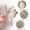 6 Pcs Hair Claw Clips for Women, Large Strong Metal Butterfly Hair Clips Flower Hair Clips for Women Thick Hair view 2
