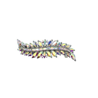 Faship Gorgeous AB Marquise Rhinestone Crystal Floral Small Hair Barrette