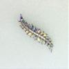 Faship Gorgeous AB Marquise Rhinestone Crystal Floral Small Hair Barrette view 3