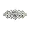 Faship Gorgeous Clear Rhinestone Crystal Floral Hair Barrette Bridal Wedding Party view 1
