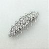 Faship Gorgeous Clear Rhinestone Crystal Floral Hair Barrette Bridal Wedding Party view 3