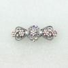 Faship Gorgeous AB Rhinestone Crystal Small Floral Hair Barrette Clip view 2