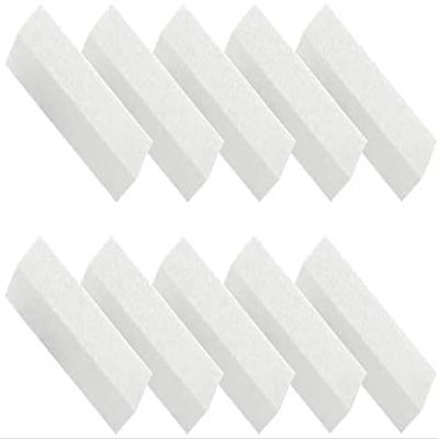 10 Pcs Nail Buffer Block,4 Way Nail File Sanding Blocks,White Professional Nail Art Buffer Buffing Sanding Blocks,Nail Buffer Manicure Pedicure Tools