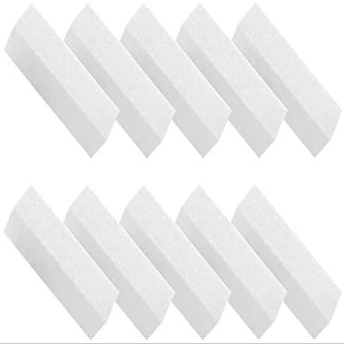 10 Pcs Nail Buffer Block,4 Way Nail File Sanding Blocks,White Professional Nail Art Buffer Buffing Sanding Blocks,Nail Buffer Manicure Pedicure Tools