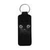 Suobstales Black Cat Print Chapstick Holder for Women, Lipstick Holders Lip Gloss Tube Holder Lip Balm Holster Portable Pocket Lipstick Protective Cases view 1
