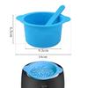 Electric Waxing Kit, Wax Warmer Silicone Liner for Tress Wellness Compatible with 16oz Waxing Kit Melting Wax Bowl for Tress Wellness Wax Warmer or for BLITZWAX Wax Warmer (Blue, Red) view 2