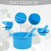Electric Waxing Kit, Wax Warmer Silicone Liner for Tress Wellness Compatible with 16oz Waxing Kit Melting Wax Bowl for Tress Wellness Wax Warmer or for BLITZWAX Wax Warmer (Blue, Red) view 3