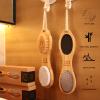ICANdOIT-2 Packs Natural Bamboo Foot File Callus Remover-Multi Purpose 4 in 1 Feet Pedicure Kit with Boar Bristle Brush,Pumice Stone,Foot Rasp,Sand Paper view 2