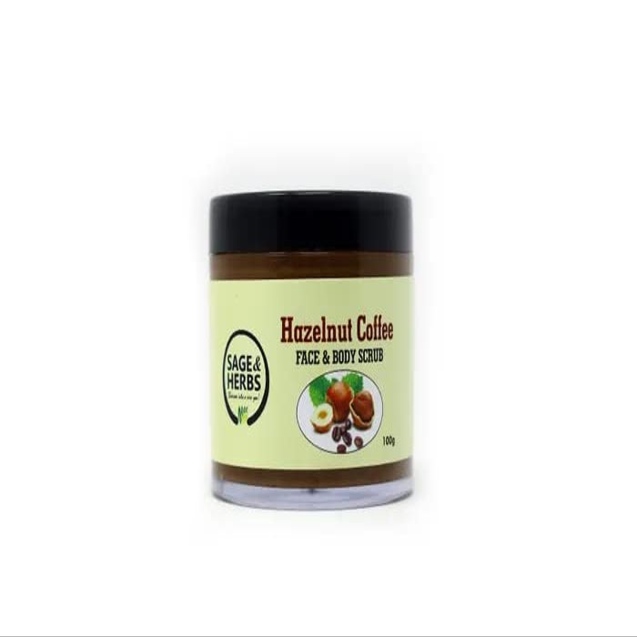 Sage & Herbs Hazelnut Face & Body Scrub for Deep Exfoliator for Glowing Skin with Natural Extracts - 50g