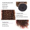 Brown Bundle Chocolate #4 Color Dark Brown Curly Bundles Human Hair Unprocessed Brazilian Virgin Hair 14 16 18 Inch Chocolate Bundles Human Hair view 3