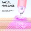 Sonic Facial Cleansing Brush, Face Scrubber Cleanser Brush, Waterproof Face Massager, Rechargeable Face Brushes for Cleansing & Exfoliating Electric Silicone Face Scrubber - Pink view 3