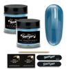 TOUGH GIRLS | Dip Powder | Includes Cuticle Stick, Nail File, Nail Buffer & Nail Wipes (Steel Blue | 2-Pack) view 1
