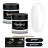 TOUGH GIRLS | Dip Powder | Includes Cuticle Stick, Nail File, Nail Buffer & Nail Wipes (White | 2-Pack) view 1