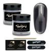 TOUGH GIRLS | Dip Powder | Includes Cuticle Stick, Nail File, Nail Buffer & Nail Wipes (Dark Gray | 2-Pack) view 1