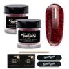 TOUGH GIRLS | Dip Powder | Includes Cuticle Stick, Nail File, Nail Buffer & Nail Wipes (Red Glitter | 2-Pack) view 1
