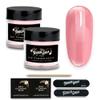TOUGH GIRLS Dip Powder - Includes Cuticle Stick, Nail File, Buffer & Wipes (Pink Peach | 2-Pack) view 1