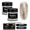 TOUGH GIRLS | Dip Powder - 2-Pack Includes Cuticle Stick, Nail File, Buffer & Wipes (Gold Sparkles) view 1