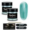 TOUGH GIRLS | Dip Powder | Includes Cuticle Stick, Nail File, Nail Buffer & Nail Wipes (Turquoise Glitter | 2-Pack) view 1