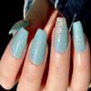 TOUGH GIRLS | Dip Powder | Includes Cuticle Stick, Nail File, Nail Buffer & Nail Wipes (Turquoise Glitter | 2-Pack) view 3