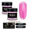 TOUGH GIRLS | Dip Powder | Includes Cuticle Stick, Nail File, Nail Buffer & Nail Wipes (Pink | 2-Pack) view 1