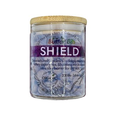 Cinnamon & Pepper lotion bars. Shield Butter Bits for dry skin. Single-serving hand cream. Organic. Vegan. Zero-waste (200 & Jar)