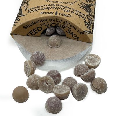 Cinnamon & Pepper lotion bars. Shield Butter Bits for dry skin. Single-serving hand cream. Organic. Vegan. Zero-waste (50 Bits)