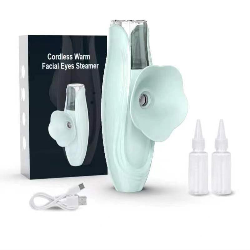 Facial Steamer and Eyes spa 2in 1. Mini Portable Professional hot Facial Steamer for Facial Deep CleaningThe LADY RIGHT Handheld Ionic face steam, Unclogs Pores Soothing for Eye Fatigue and Dryness
