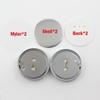 10 sets DIY Personalized 58mm double-sided electroplating folding mirror tinplate chest seal Korean household small gift mirror - (Size: Customized made) view 2