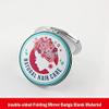 10 sets DIY Personalized 58mm double-sided electroplating folding mirror tinplate chest seal Korean household small gift mirror - (Size: Customized made) view 4