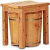 Foot Wash Basin for Foot Bath,Solid Cedar Wood Foot Soaking Barrel Bucket Foot Spa Household Wash Ba view 1