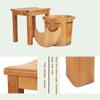Foot Wash Basin for Foot Bath,Solid Cedar Wood Foot Soaking Barrel Bucket Foot Spa Household Wash Ba view 2