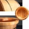 Katzowen Household Thickened Wooden Foot Tub with Lid, Massage Foot Bath, Household Wooden Foot Barrel Foot Spa Bath Massager (Color : No Massage Covered) view 3