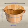 Scpantkend Foot Spas for Home Use Household Fir with Massage Beads Pedicure Tub, Natural Thicken Foot Basin, Insulation Footbath with Lid, Household Sleep, Improve,B Foot Bath Barrel view 3