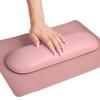 MERTERFLY Nail Arm Rest Pillow and Mat Luxury Salon Manicure Armrest Cushion Nail Art Hand Holder Manicure Hand rest Cushion Pad Tool for Nail Tech Manicurist (With Mat, Pink) view 1