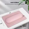 MERTERFLY Nail Arm Rest Pillow and Mat Luxury Salon Manicure Armrest Cushion Nail Art Hand Holder Manicure Hand rest Cushion Pad Tool for Nail Tech Manicurist (With Mat, Pink) view 3
