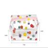 ZMZZ Cute makeup bag, transparent portable makeup bag, waterproof toiletries storage bag, large capacity pen bag (Colorful flowers) view 2