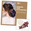 BIUDECO Crystal Diamond Hair Comb - Rhinestone Decorative Hair Ornament for Women, Brides, and Weddings view 2