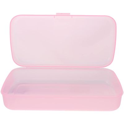 FOMIYES Plastic Containers Clean Box Professional Nail Art Tool Plastic Tray Box for Nail Tweezers Hair Salon Manicure Equipment Eyelash Extensions Lash Tweezers