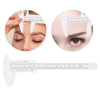 0-15.5cm Eyebrow Measurement Ruler Eyebrow Ruler Precise Plastic Tattoo For Makeup