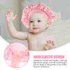 FOMIYES 3pcs Boys and Girls Elastic Bow Bonnet Hat Reusable Shower Cap for Sleeping Lightweight Comfortable Suitable for Hair Types Colors view 2