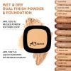 Khasana Face Pressed Powder, Dual Wet & Dry Foundation, Apply Wet for Maximum Coverage or Dry for Light Finishing & Touchup, Matte & Poreless, Setting Makeup, Flawless Finish, Shine-Free #12 Chestnut view 4