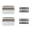 VALLNEI Replacement Foil and Cutters Compatible with BaBylissPRO Double Foil Shaver, Replacement Foil Compatible with BaBylissPRO FXFS2 Shaver,2 PACK (Silver) view 1