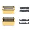 VALLNEI Replacement Foil and Cutters Compatible with BaBylissPRO Double Foil Shaver, Replacement Foil Compatible with BaBylissPRO FXFS2 Shaver,2 PACK (Golden) view 1