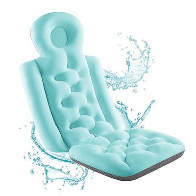 Bath Cushion for Tub for Adults Butt, Neck Support Pillow Soft Bathtub Cushion Luxury Bath Pillow Cushion Filling Ergonomic for Full Body Comfort,Blue